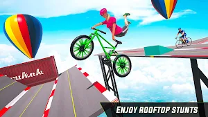 BMX Cycle Stunt Game: Mega Ramp Bicycle Racing Screenshot 1
