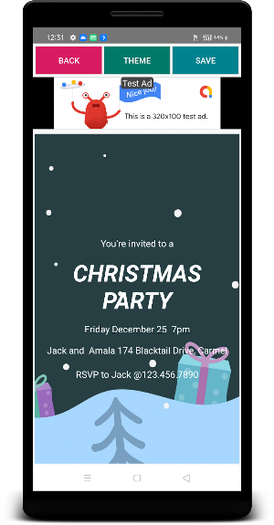Christmas Party Invitation Screenshot 3