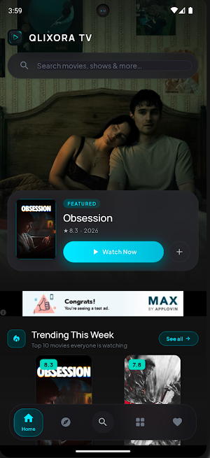 Qlixora TV Screenshot 1
