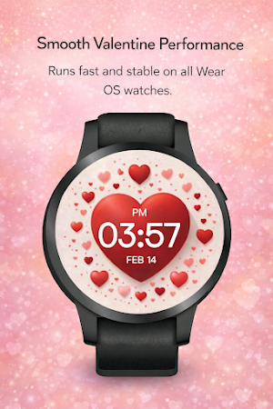 Valentine Heart Digital WearOS Screenshot 3