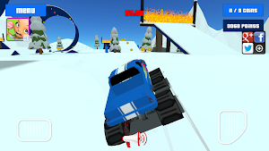 Baby Monster Truck Ice Racing Screenshot 1