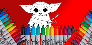 Baby yoda Coloring Book Screenshot 1