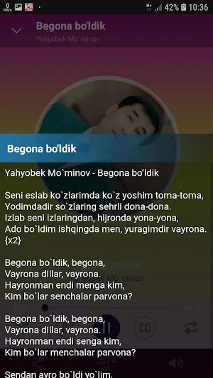 Yahyobek Mo`minov qo'shiqlari Screenshot 3