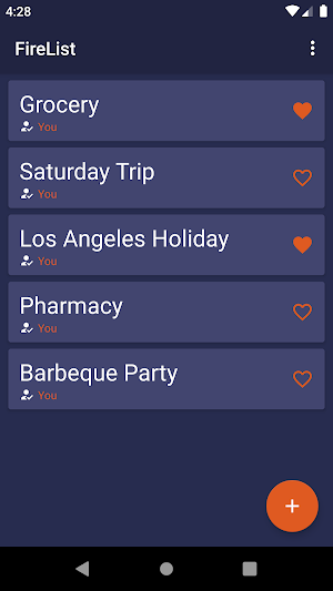 FireList - World's simplest sh Screenshot 1