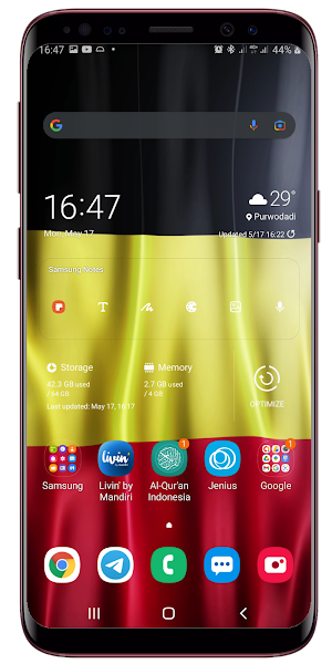 Belgium Flag Live Wallpaper Screenshot 2