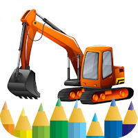 excavator games - coloring