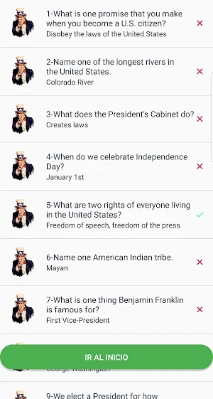 American Citizenship Test Screenshot 3