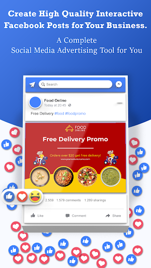 Social Media Post Maker - Socially Graphics Design Screenshot 1