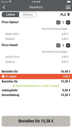 Ristorante Pizzeria da Giacomo Screenshot 1