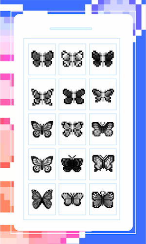 Pixel Art Butterfly Game Screenshot 1