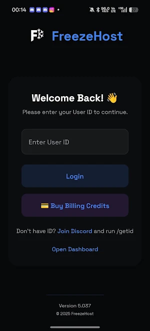 FreezeHost Screenshot 0