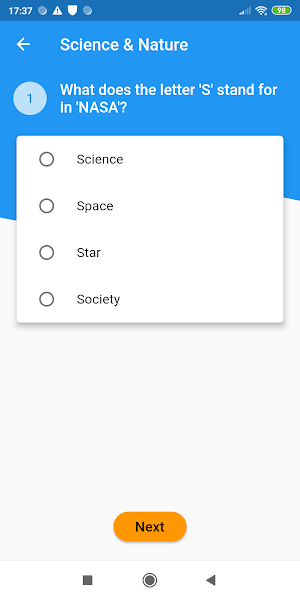 Let's Quiz With OpenTDB Screenshot 2