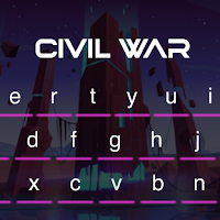 Neon Led keyboard - Civil War keyboard theme