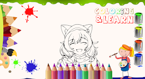 Aphmau coloring game Screenshot 0
