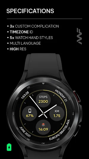 Awf Casual - watch face Screenshot 1