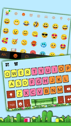 Colorful Keyboard Background Screenshot 2