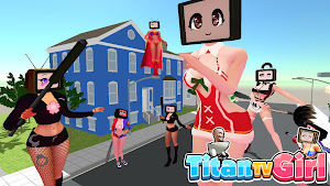 Titan TV Girl: Toilet Battle Screenshot 1
