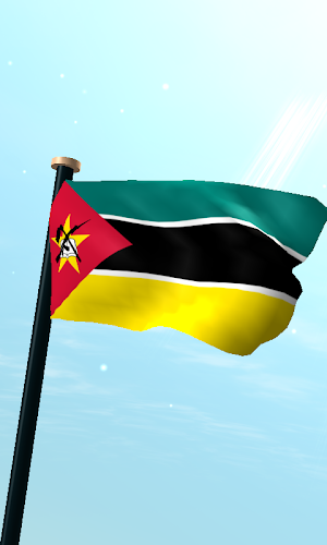 Mozambique Flag 3D Wallpaper Screenshot 0