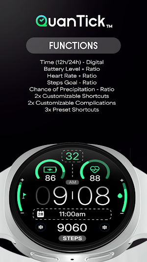 QuanTick 01 - Digital Watch Screenshot 2