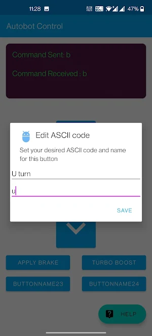 custom bluetooth SPP terminal Screenshot 1