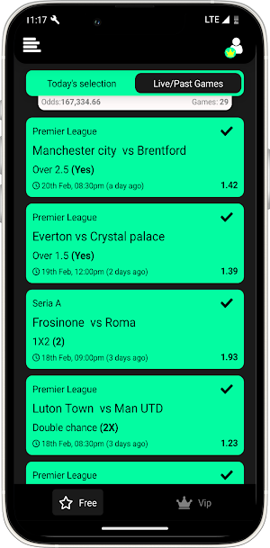 FootballWays betting tips Screenshot 1