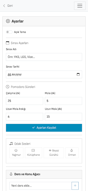 Ders Odak Screenshot 0