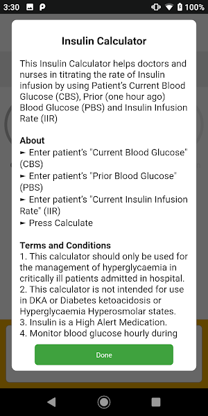 Insulin Calculator Screenshot 0