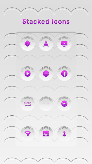 Stacked Light Purple Icons Screenshot 3