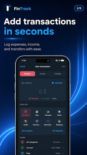 FinTrack — Money Manager Screenshot 1