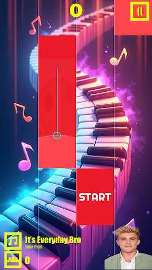 Piano Music Jake Paul Game Screenshot 1