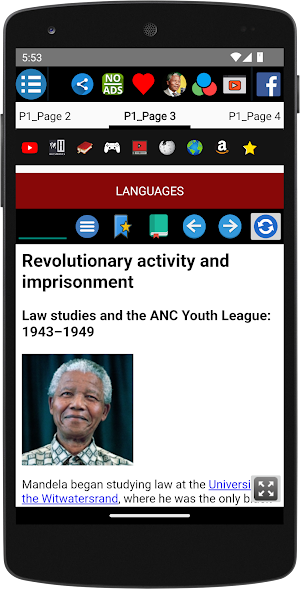 Nelson Mandela - Biography Screenshot 3