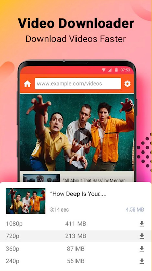 Video Downloader and Player Screenshot 1