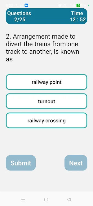 Railway Quiz Screenshot 1