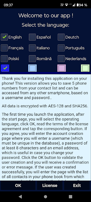My 5 Contacts Screenshot 1