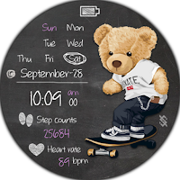 BFF7- Blackboard Art Bear Cool