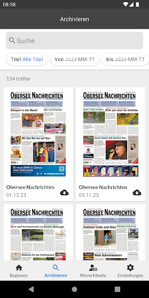 Obersee Nachrichten Screenshot 1