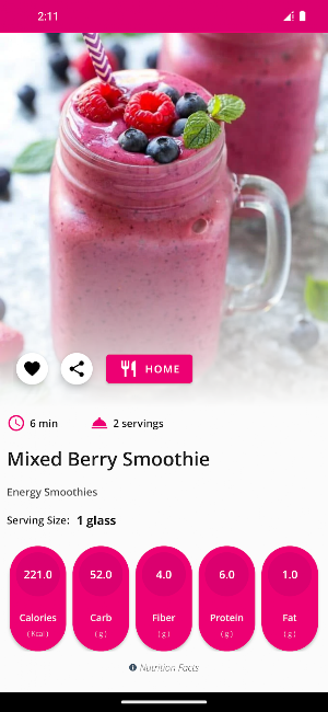 Energy Smoothie Recipes Screenshot 1
