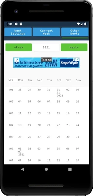 Week Calendar Screenshot 2