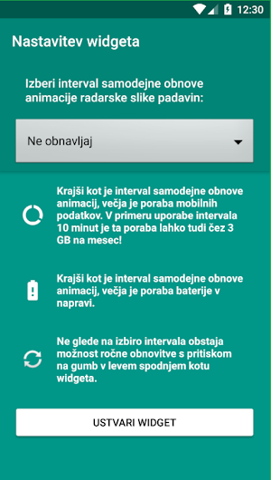 Radarska Slika Padavin Widget Screenshot 1