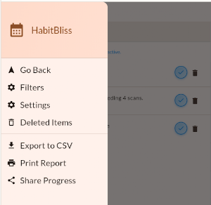 HabitBliss Screenshot 1