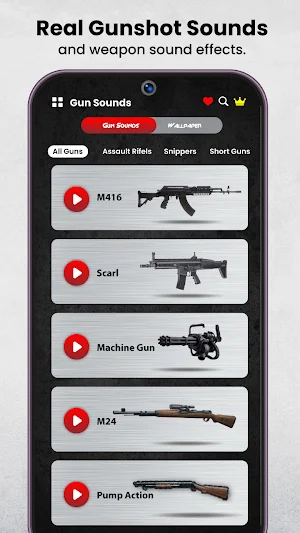 Gun Sound Ringtone & Wallpaper Screenshot 1