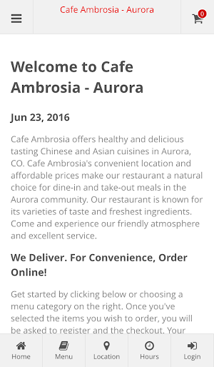 Cafe Ambrosia - Aurora Screenshot 0