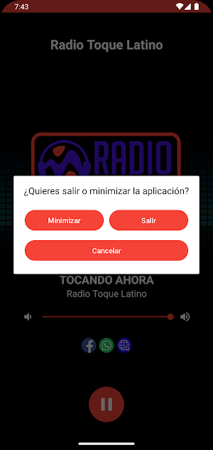 Radio Toque Latino Screenshot 1