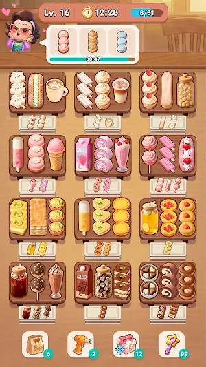 Wonder Café: Food Sort & Match Screenshot 2