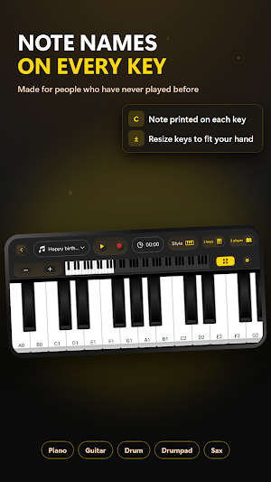 Piano Learn: Keyboard & Band Screenshot 1