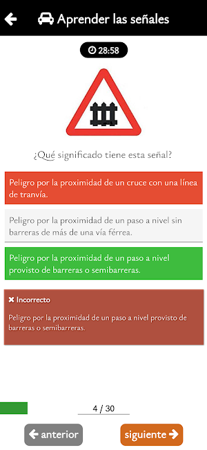 Autoescuela señales Test DGT Screenshot 3