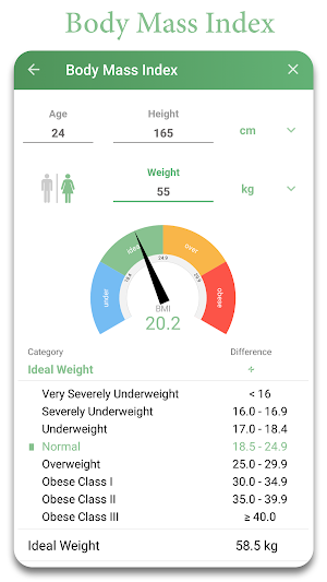 BMI Calculator Screenshot 1