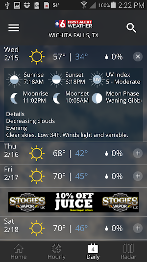 First Alert 6 Weather Screenshot 2