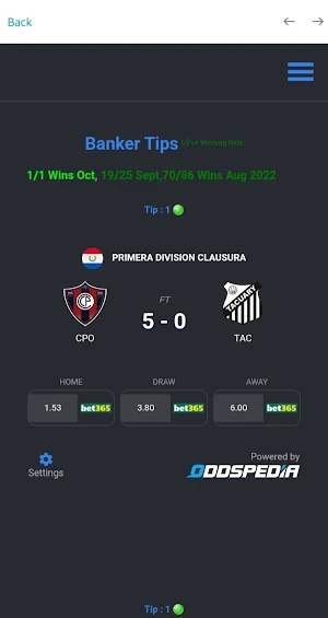 Value Bet Tips Screenshot 1