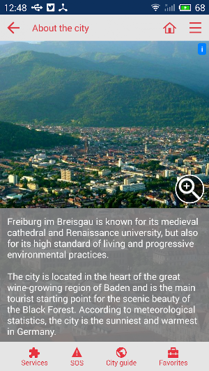Freiburg im Breisgau cityguide Screenshot 2